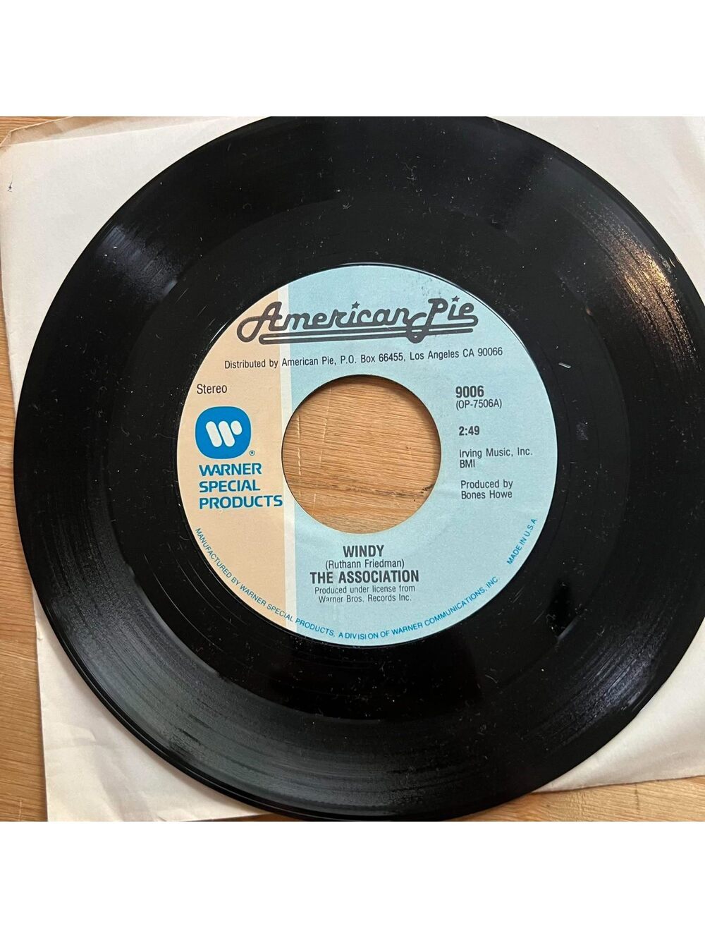 The Association/The Neon Philharmonic - Windy/Morning Girl 45rpm VG+ R18